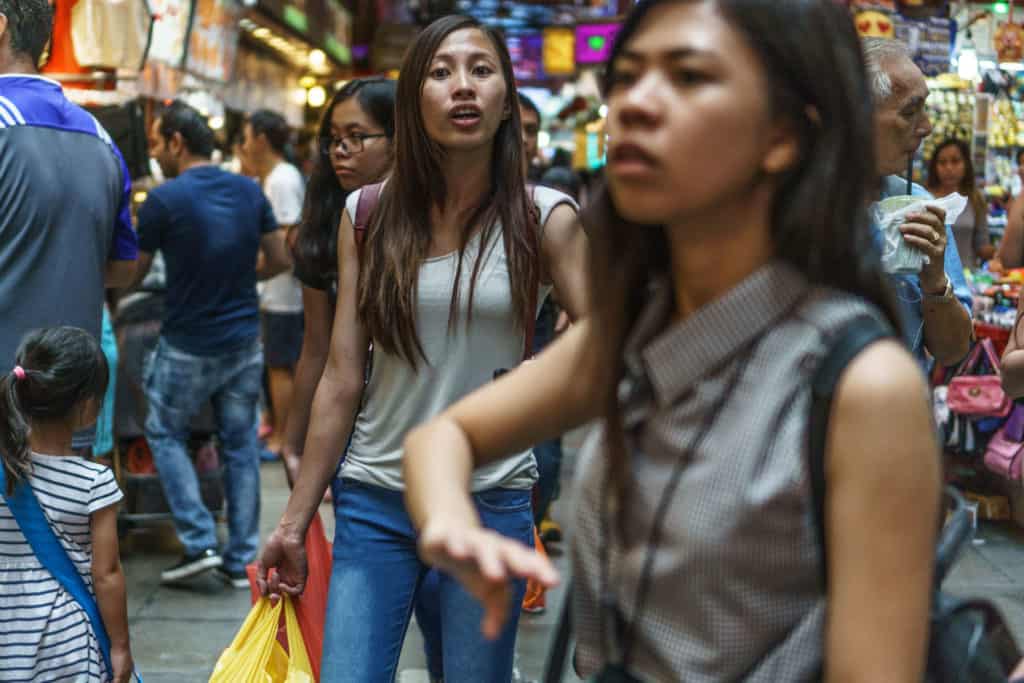 Busy shopping