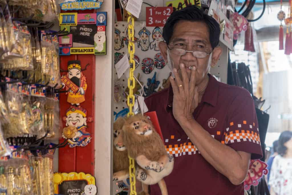 For souvenirs meet him in Chinatown